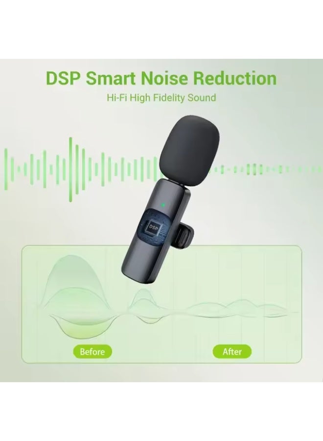 K9 Dual Wireless Microphone For iPhone Devices Professional Microphone For Mobile Phone and Live Broadcast - Image 3